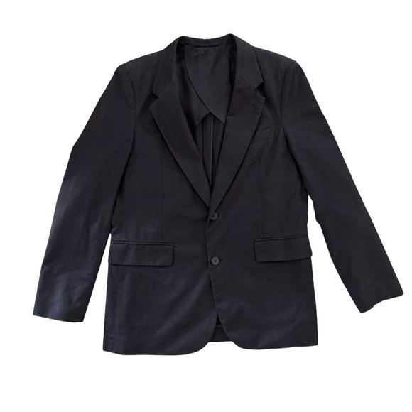 THE ROW MEN'S SLATER SLIM-FIT COTTON-BLEND TWILL BLAZER BLACK US 38 / EU 48 - Picture 1 of 15